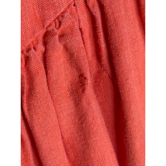 Mara Hoffman Coral Linen Mischa Maxi Dress 12 - Picture 12 of 13